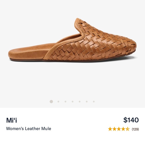 Olukai slip on leather mules excellent condition women's 9.5 - Picture 2 of 5